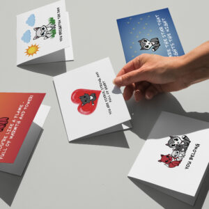 Wolves of Kindness Greeting Cards